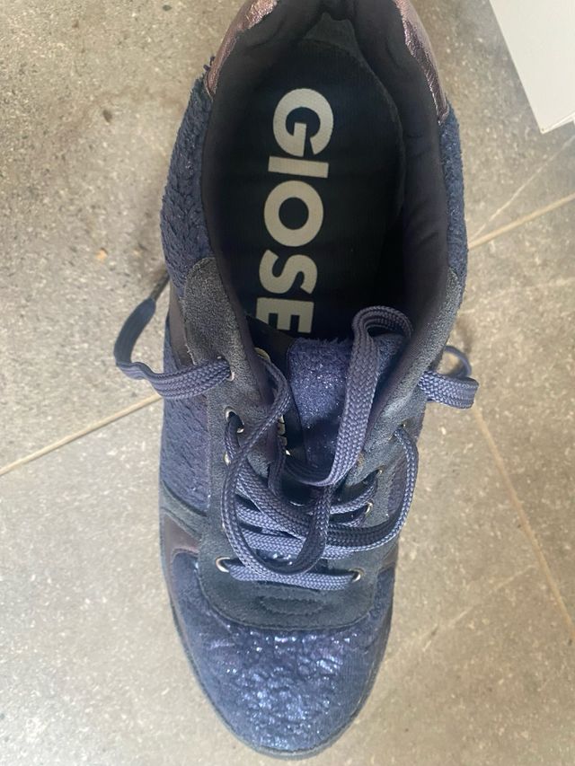 Zapatillas Gioseppo Azul y Plateado