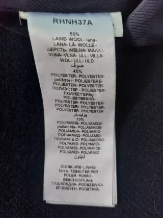 Cappotto Naf Naf blu con bottoni dorati