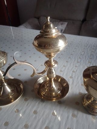 Piezas metal naveta y San Antonio