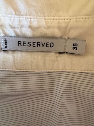 Blusa Reserved manga larga rayas