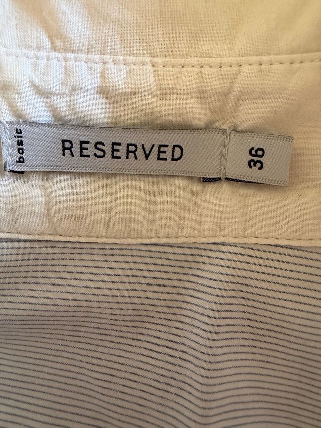 Blusa Reserved manga larga rayas