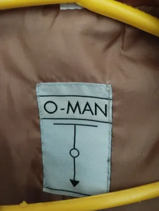 Chaqueta cuero O-MAN hombre tres cuartos