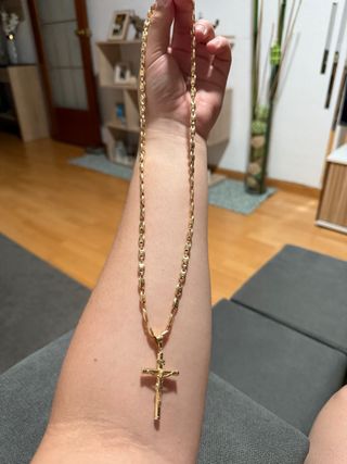 Cadena de oro con tejido rolex  18 gramos 18 kilat