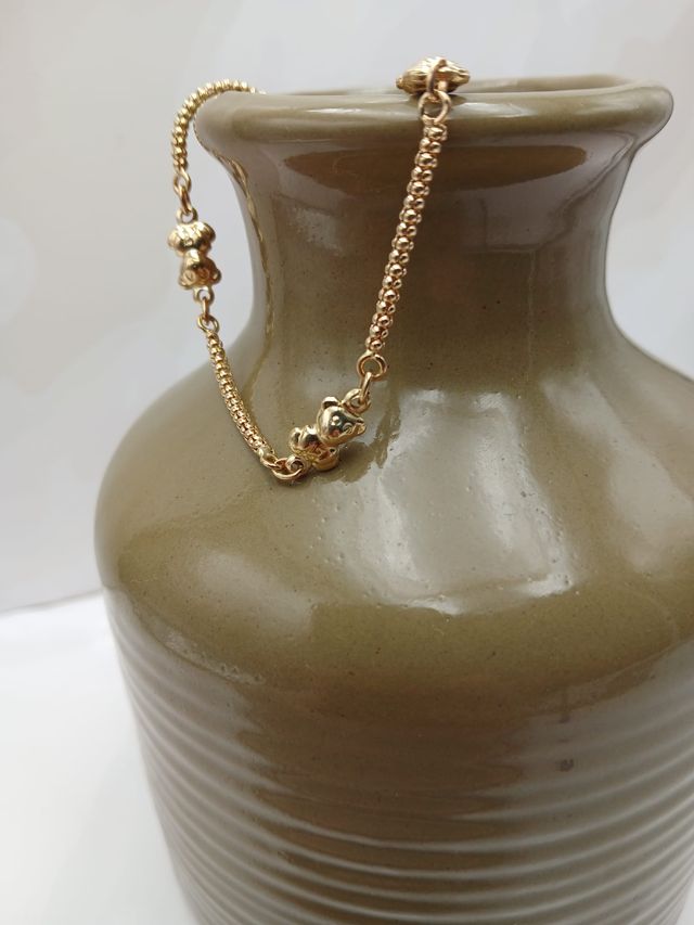 Pulsera Ositos en Oro 18kl