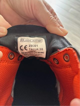 Botas de seguridad Black Leather punta reforzada