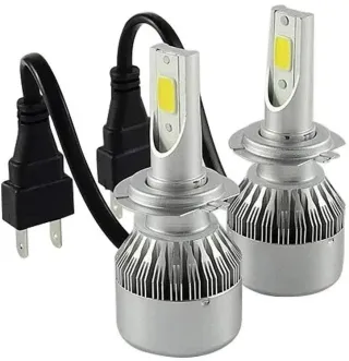 Coppia Di Lampadine C6 H7 A LED X Auto FARI