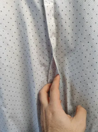 Camisa Armani blanca estampada