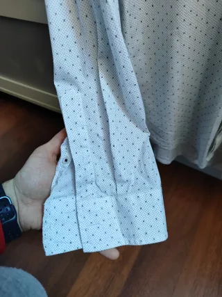 Camisa Armani blanca estampada