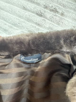 Abrigo marrón de pelo