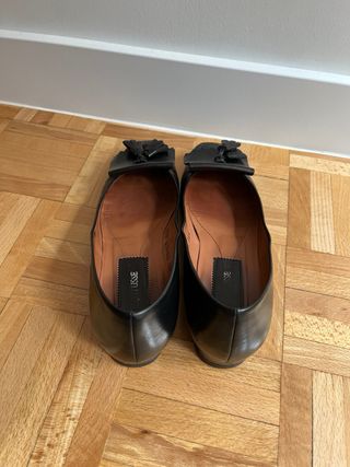 Zapatos Lottusse Piel Negros Talla 38.5