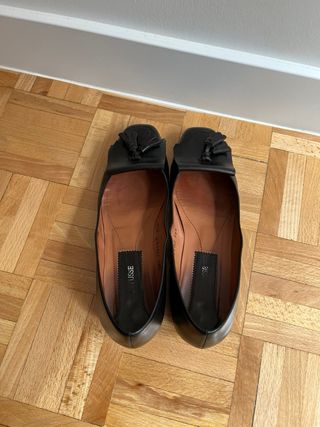 Zapatos Lottusse Piel Negros Talla 38.5