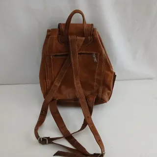 Mochila Artesanal Piel Marrón