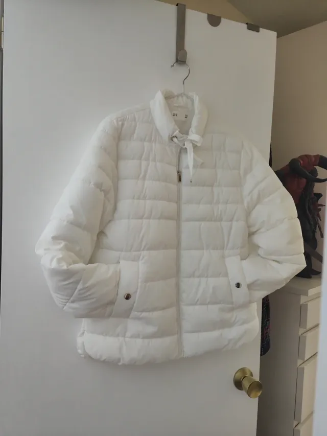Chaqueta acolchada blanca