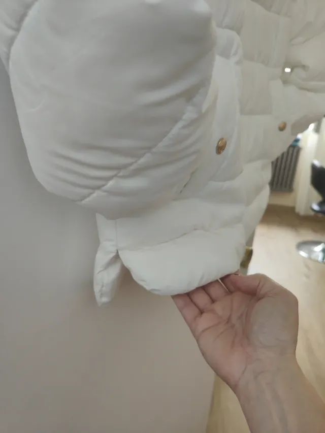Chaqueta acolchada blanca