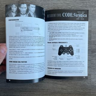 Resident Evil Code Veronica X Manual Instrucciones