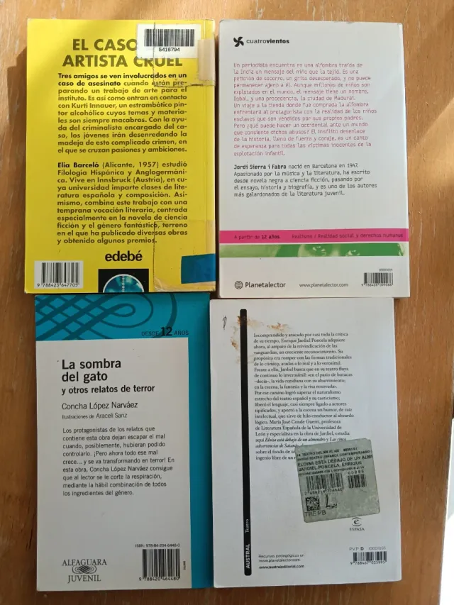 4 lote de libros