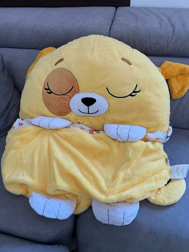 Dormiloco Peluche Perro Amarillo