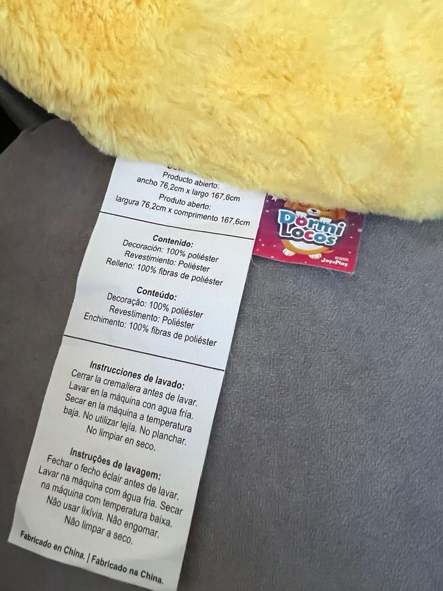 Dormiloco Peluche Perro Amarillo