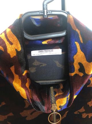 Chaqueta Zara Terciopelo Estampado