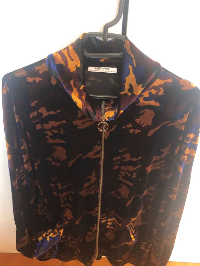 Chaqueta Zara Terciopelo Estampado