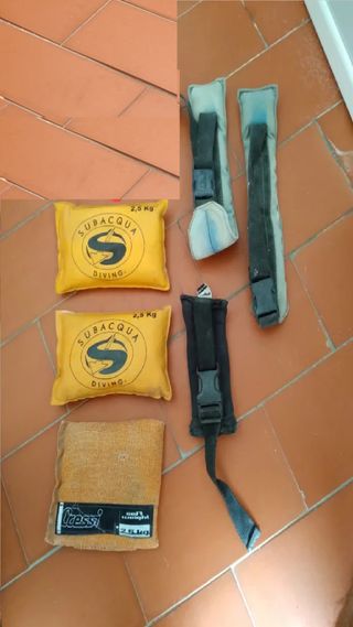 bolsitas de Pesos de buceo variados