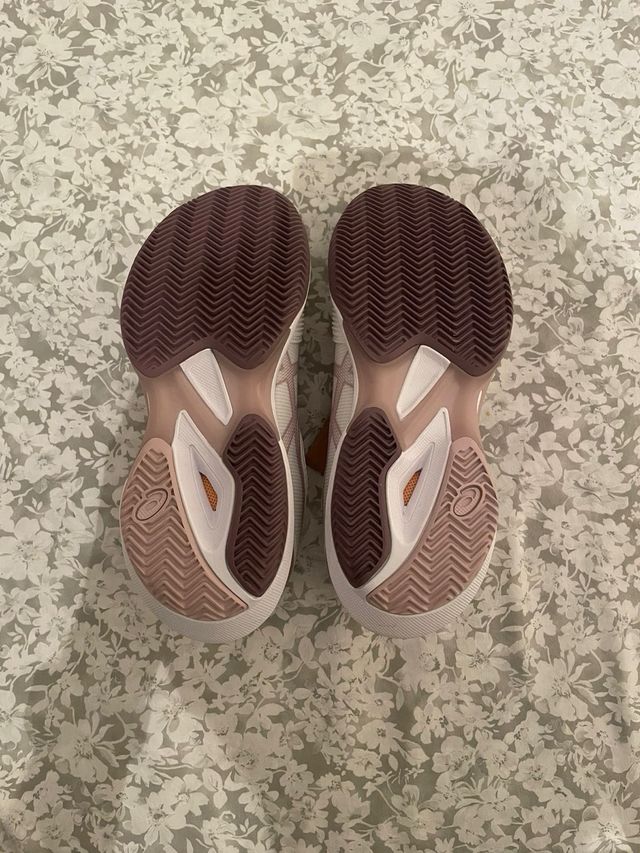 Zapatillas Asics Tenis/Padel Mujer Blanco/Dorado