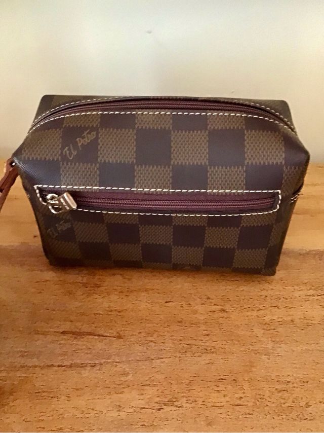 Neceser El Potro Cuadros Marrón