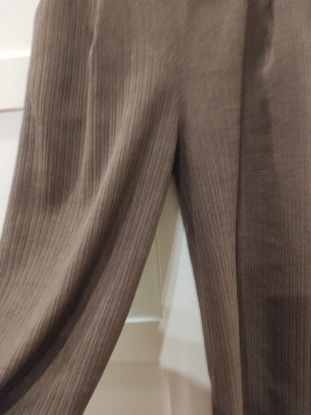 Pantalón ancho pana marrón