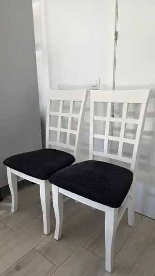 Sillas de comedor blancas