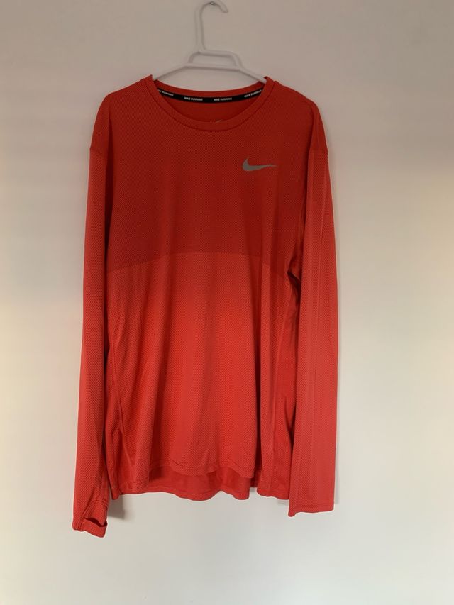Camiseta Nike Running Hombre Rojo anaranjado