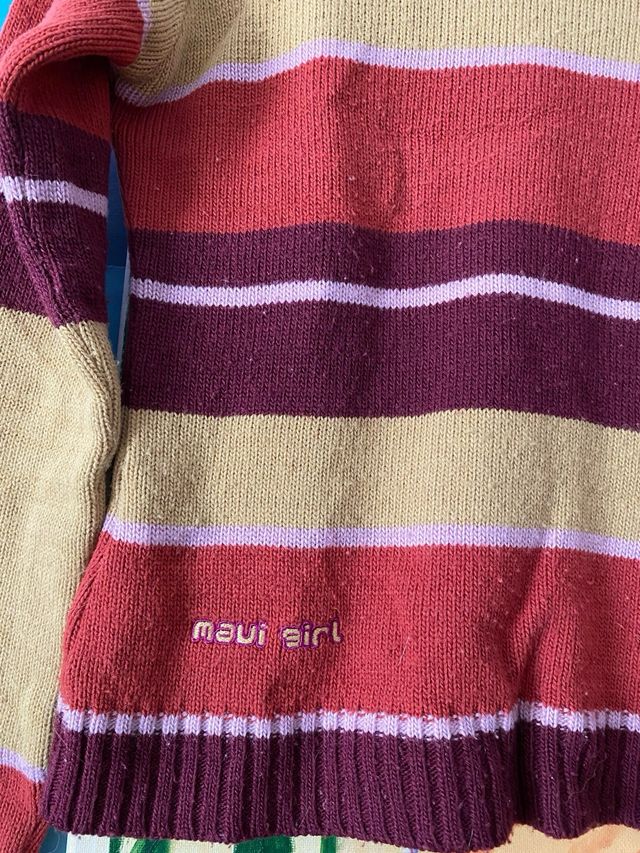 Jersey cuello alto rayas S