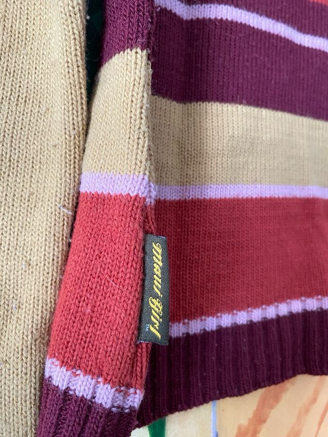 Jersey cuello alto rayas S