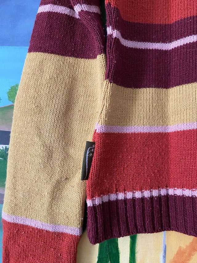 Jersey cuello alto rayas S