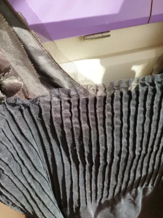 Top negro con pedrería