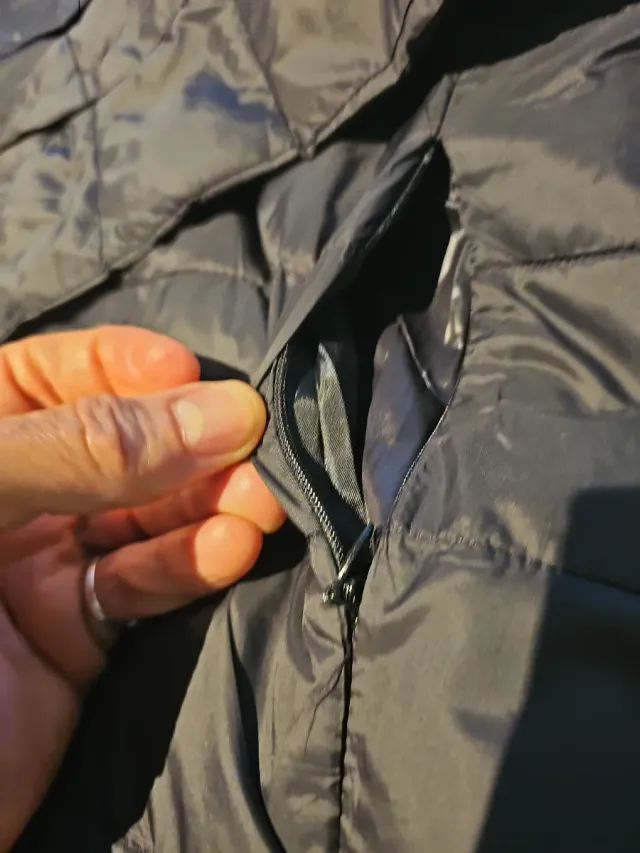 Chaqueta acolchada negra