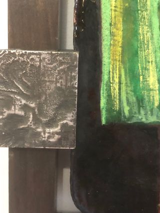 Cuadro esmalte años 50 estilo brutalista