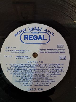 Disco Vinilo Regal Serie Musical Navideña