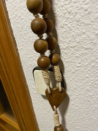 Rosario de madera antiguo