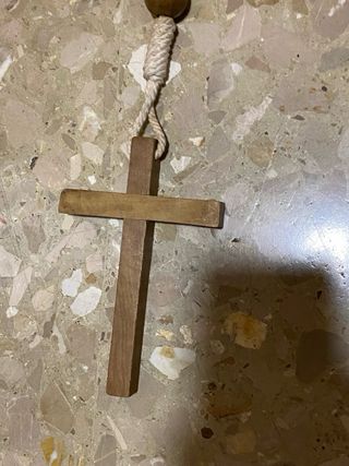 Rosario de madera antiguo