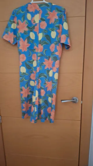 Vestido corto Vila floral azul