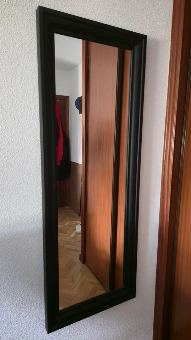 Espejo Ikea TOFTBYN Negro Madera