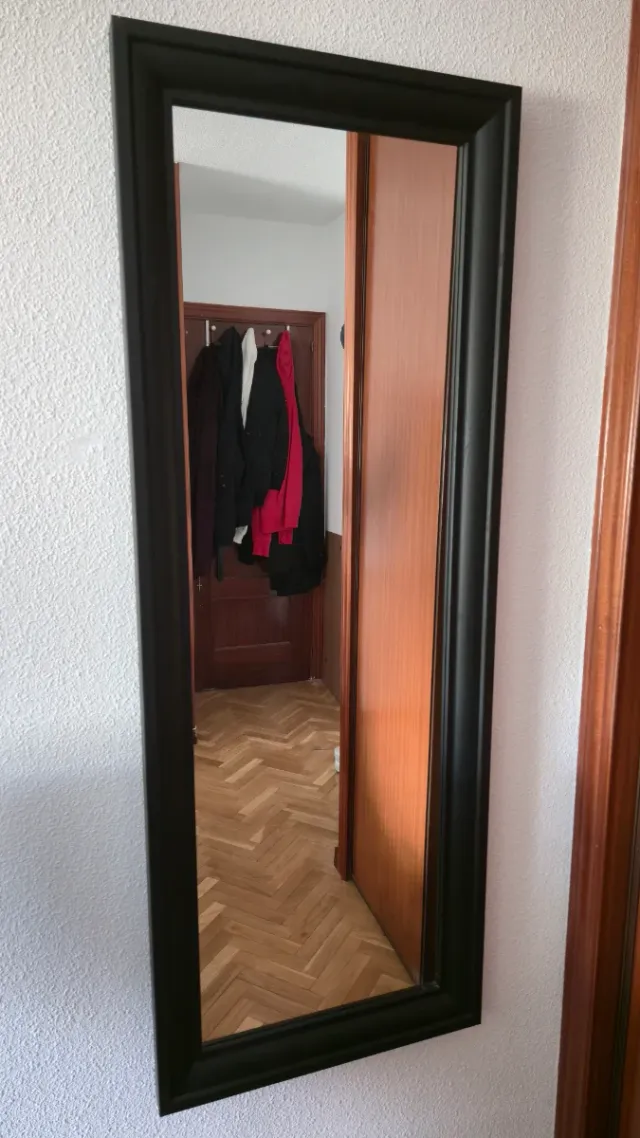 Espejo Ikea TOFTBYN Negro Madera