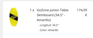 Surf orilla Go-Zone 34,5" (infantil)