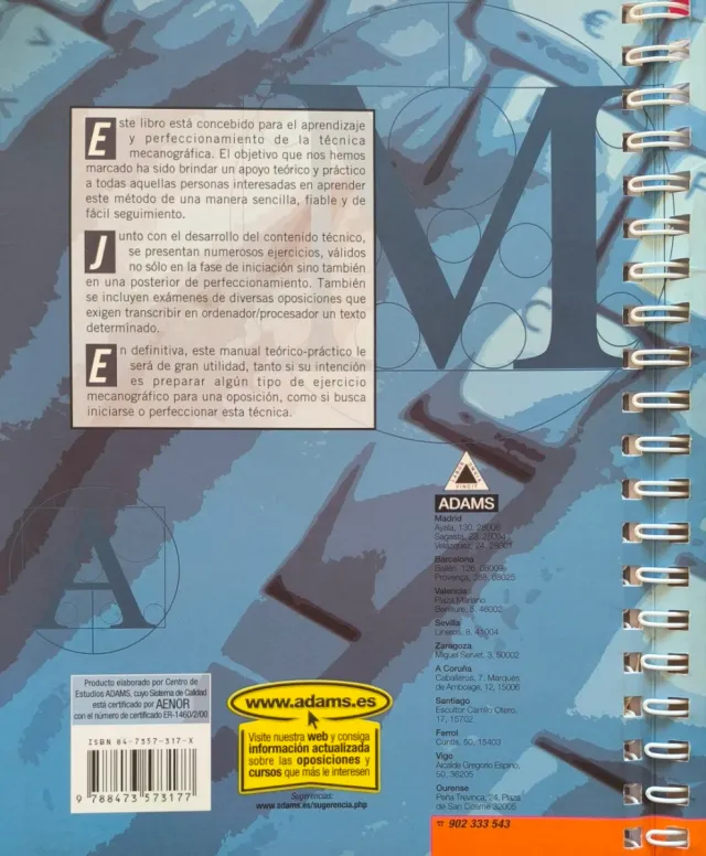 Mecanografía método y ejercicios