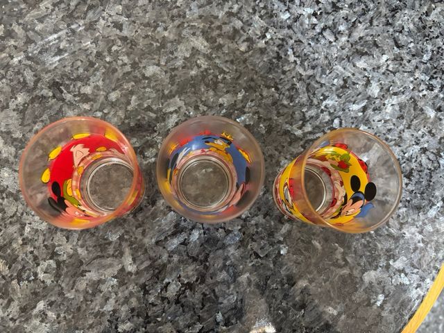 Set di 3 bicchieri Mickey Mouse piccoli