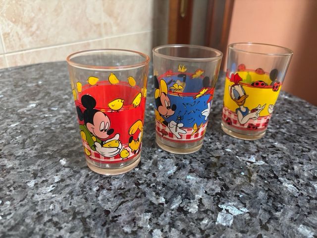 Set di 3 bicchieri Mickey Mouse piccoli