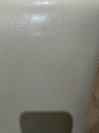 Juego de 4 sillas de comedor de piel