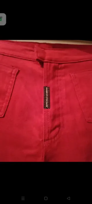 Pantaloni Rossi Dolce & Gabbana Donna Tg S