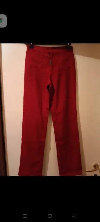 Pantaloni Rossi Dolce & Gabbana Donna Tg S