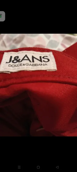 Pantaloni Rossi Dolce & Gabbana Donna Tg S